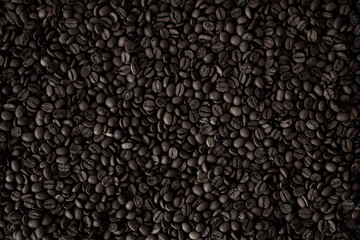 dark coffee beans background