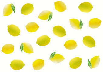 background of yellow lemons