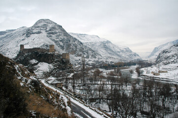 Khertvisi fortress is one of the oldest fortresses in Georgia. Samtskhe-Javakheti Region, Georgia, Caucasus.