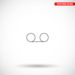 Play the film  vector icon  , lorem ipsum Flat design