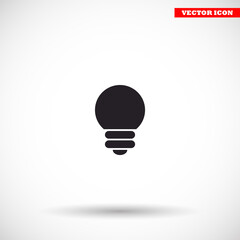 bulb  vector icon  , lorem ipsum Flat design