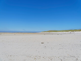 Room to play at low tide on the Plage Sainte-Marguerite near Landeda in Brittay