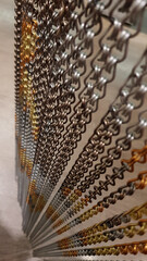 Metallic hanging decoration curtain made from bijou chains