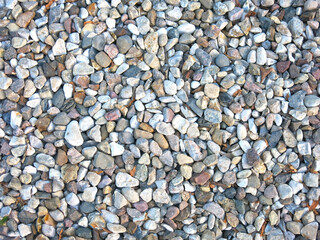 multi-colored gravel made of stones, excellent natural background