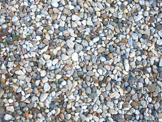 multi-colored gravel made of stones, excellent natural background