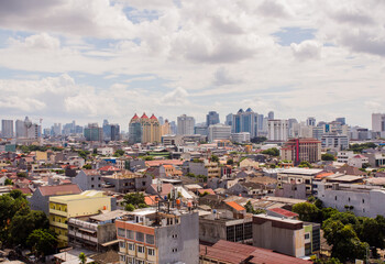 Fototapeta premium Panorama of the city of Jakarta - the capital of Indonesia.