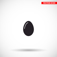 egg icon vector, solid illustration , lorem ipsum Flat design