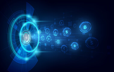 Money transfer. Global Currency. Stock Exchange. Stock vector illustration.eps10