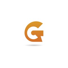 initial g logo design vector, icon, element, template