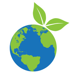 Leaves and planet Earth