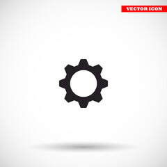 Man and cog  vector icon , lorem ipsum Flat design