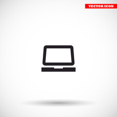 Laptop  vector icon , lorem ipsum Flat design