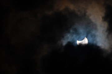 Sun in The Sky Solar Eclipse Image Delhi Jun 2020