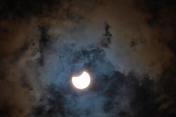 Sun in The Sky Solar Eclipse Image Delhi Jun 2020