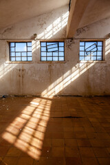 Old abandoned bread factory, in Makronisos island, Greece, Europe.