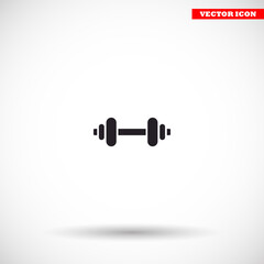 Dumbbel  vector icon , lorem ipsum Flat design