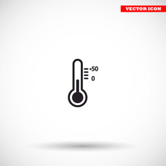 Thermometer  vector icon , lorem ipsum Flat design