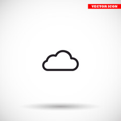 Cloud  vector icon , lorem ipsum Flat design