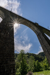 Ravenna gorge viaduct railway bridge in Breitnau, Germany