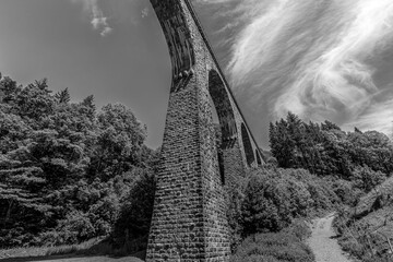 Ravenna gorge viaduct railway bridge in Breitnau, Germany