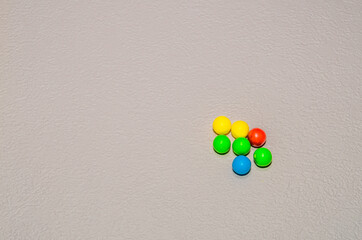 Small round pieces of candy