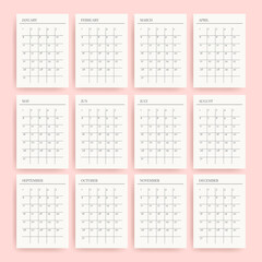 Planner sheet vector. Printable vertical notebook page