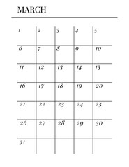 Planner sheet vector. Printable vertical notebook page