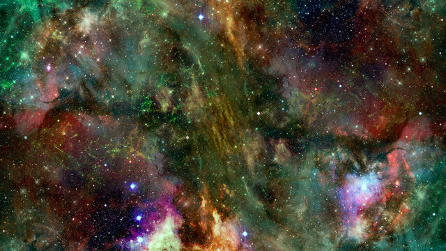 Space Many Light Years Far Away. Elements Of This Image Furnished By NASA