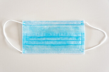 Medical face mask. Disposable surgical face mask cover mouth and nose. Disposable surgical face mask cover the mouth and nose. 