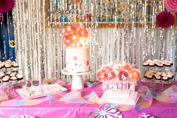 Little girl birthday party