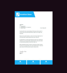 Vectors templates letterhead design 