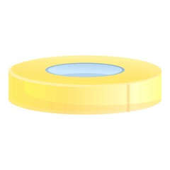 Stick scotch tape icon. Cartoon of stick scotch tape vector icon for web design isolated on white background