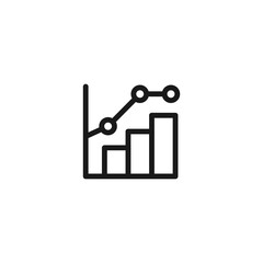 Bar graph icon. Presentation element symbol modern, simple, vector, icon for website design, mobile app, ui. Vector Illustration