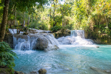 Kuang si water fall in Luang prabang,Laos.