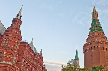 Historical Museum on Red Square. Moscow, Russia
