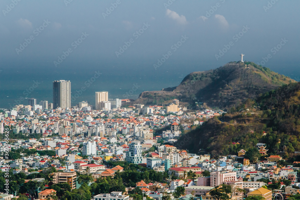 Wall mural Panoramic view of Vung Tau, Southern Vietnam