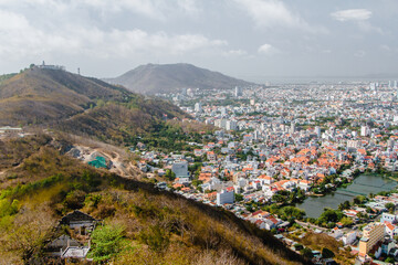 Fototapeta premium Panoramic view of Vung Tau, Southern Vietnam