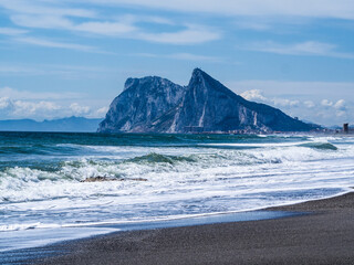 Pe&ntilde;&oacute;n de Gibraltar desde la playa
