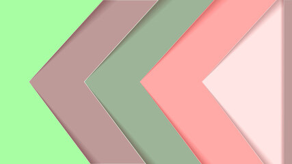 Arrow to the left with multi-color coloring in 3D style in high quality, suitable for web design