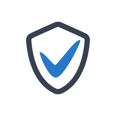 Shield with check mark icon