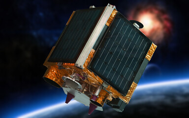 satellite in space © Alexandr Vedmed