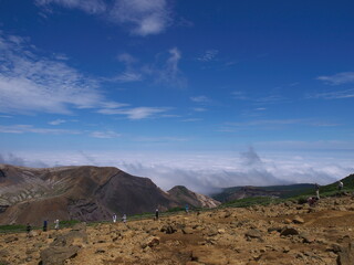 夏の蔵王山の風景