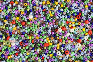 Fototapeta na wymiar Lots of beautiful beads 