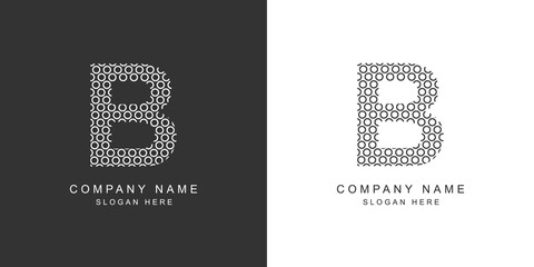 B logo. Modern B letter icon. Vector illustration.