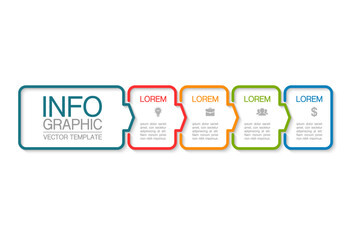 Vector infographic template with 4 steps or options. Data presentation, business concept design for web, brochure, diagram.