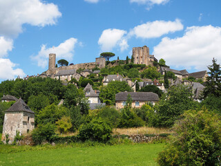 Fototapeta na wymiar panorama sur Turenne - Corrèze