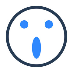 Fototapeta premium Wow emoji icon