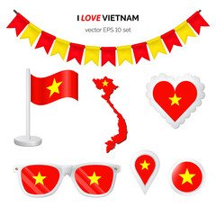 Vietnam symbol set