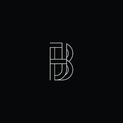 Professional Innovative Initial BJ logo and JB logo. Letter BJ JB LOGO Minimal elegant Monogram. Premium Business Artistic Alphabet symbol and sign