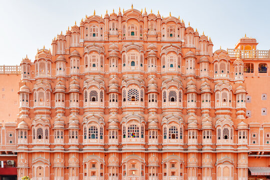 Amazing view of the Hawa Mahal (Palace of Winds), Jaipur